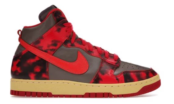 Nike Dunk High 1985 Red Acid Wash