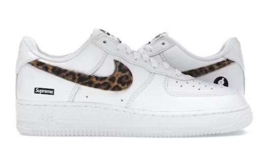 Supreme x GOODENOUGH x Air Force 1 Low 'White Cheetah Print'