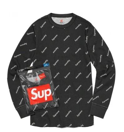 SUPREME®/HANES® THERMALSET BLACK