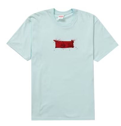Supreme Ralph Steadman Box Logo Tee Pale Blue
