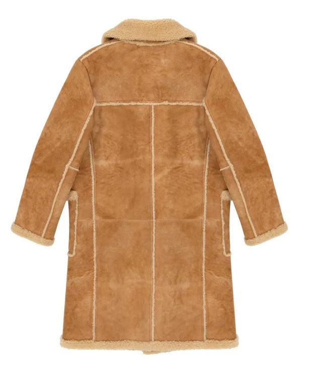 Denim Tears Full-Length Winter Recess NYC Shearling Coat