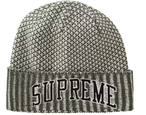 Supreme Fair Isle Beanie Dark Olive