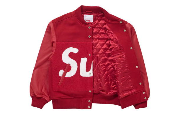 SUPREME BIG LOGO CHENILLE VARSITY JACKET