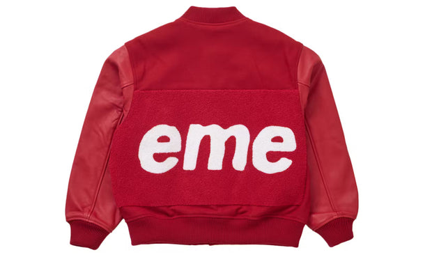 SUPREME BIG LOGO CHENILLE VARSITY JACKET