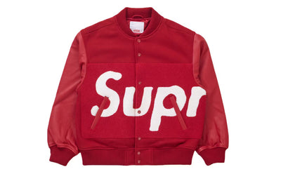 SUPREME BIG LOGO CHENILLE VARSITY JACKET