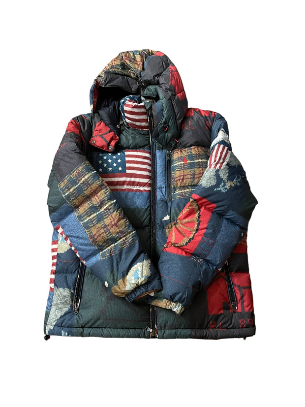 POLO RALPH LAUREN PATCHWORK PUFFER