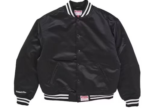 Supreme Mitchell & Ness Satin Varsity Jacket (FW24)