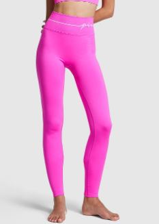 PINK SEAMLESS HIGH WAIST WORKOUT TIGHT IN FULL LENGTH