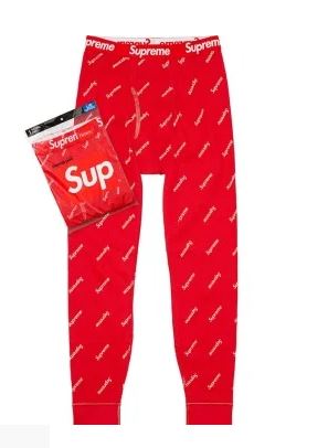 SUPREME®/HANES® THERMAL SET RED LOGOS
