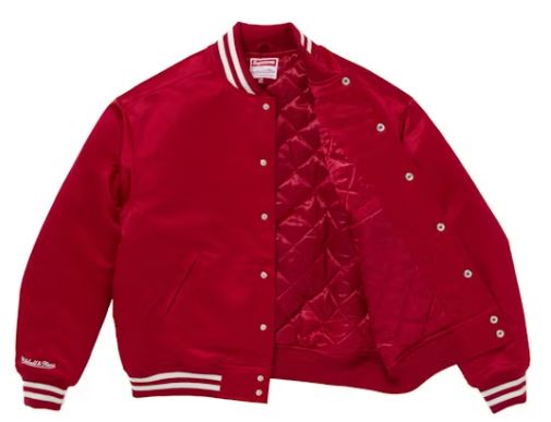 Supreme Mitchell & Ness Satin Varsity Jacket (FW24)