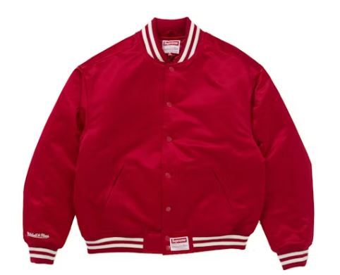 Supreme Mitchell & Ness Satin Varsity Jacket (FW24)