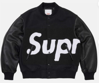 Supreme Big Logo Chenille Varsity Jacket