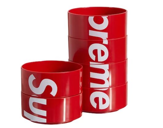 Supreme Heller Bowls (Set of 6) Red