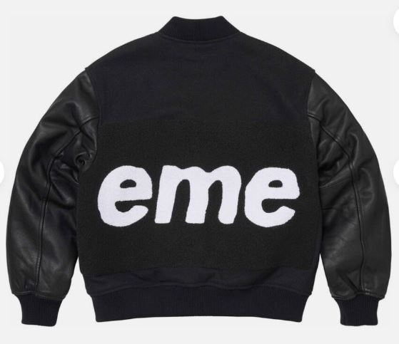 Supreme Big Logo Chenille Varsity Jacket