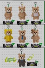 TED 2 TEDDY BEAR ACTION Plush Keychain Single Blind Box